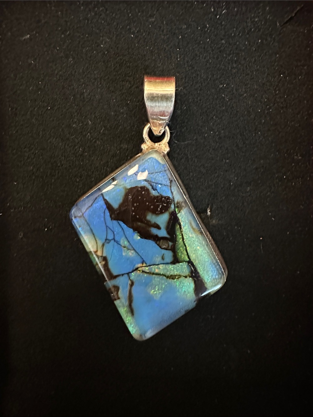 Monarch Opal Sterling Pendant